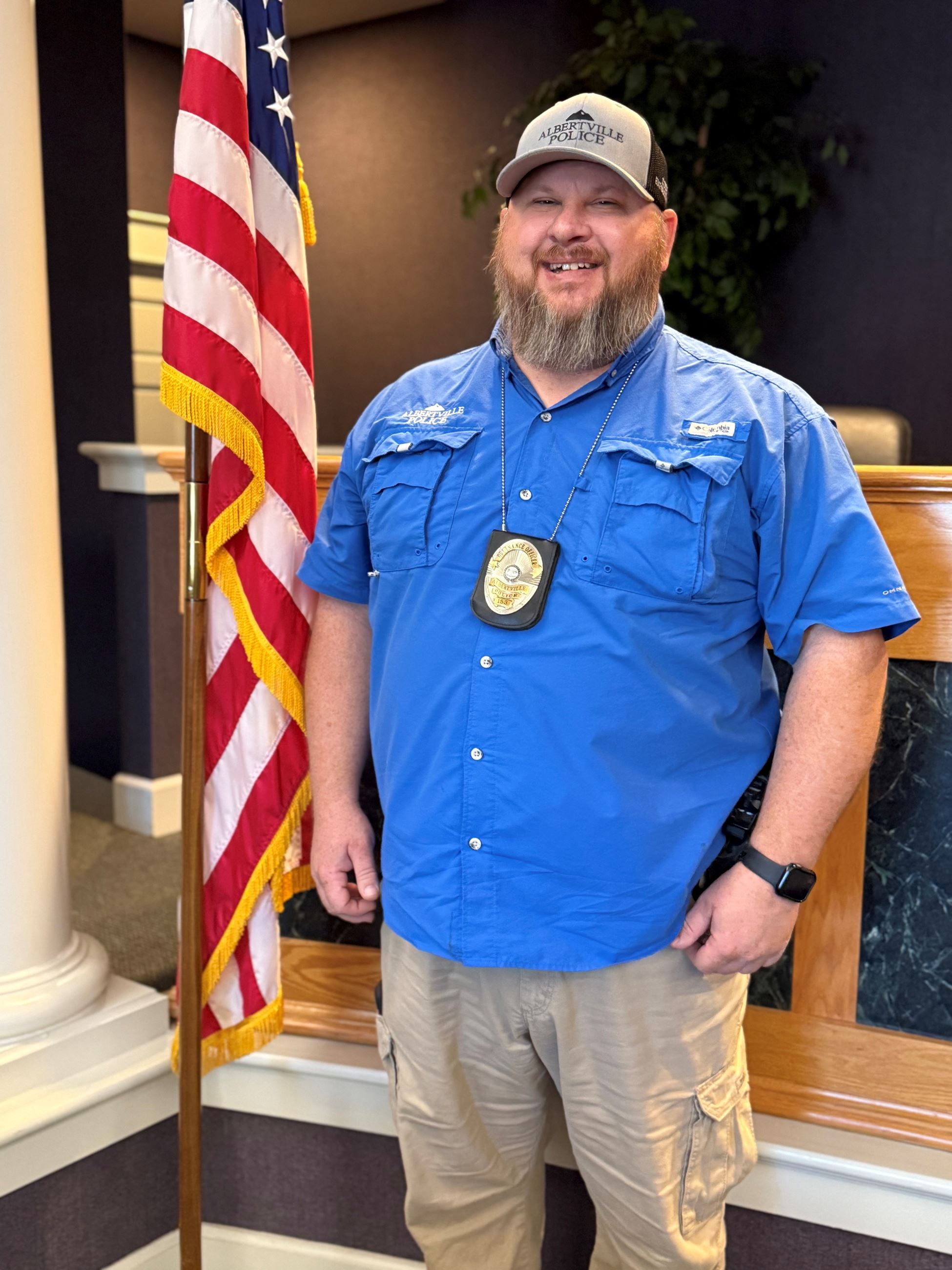 Officer Matt Evans' portrait