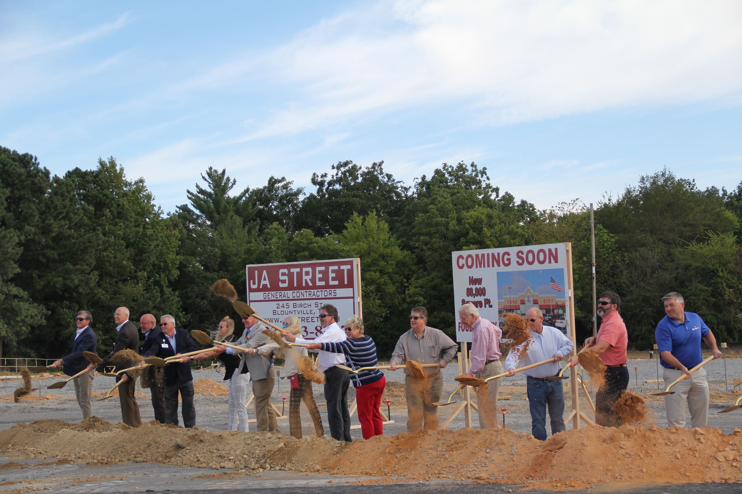 City of Albertville Officials Breaking Ground on New Development