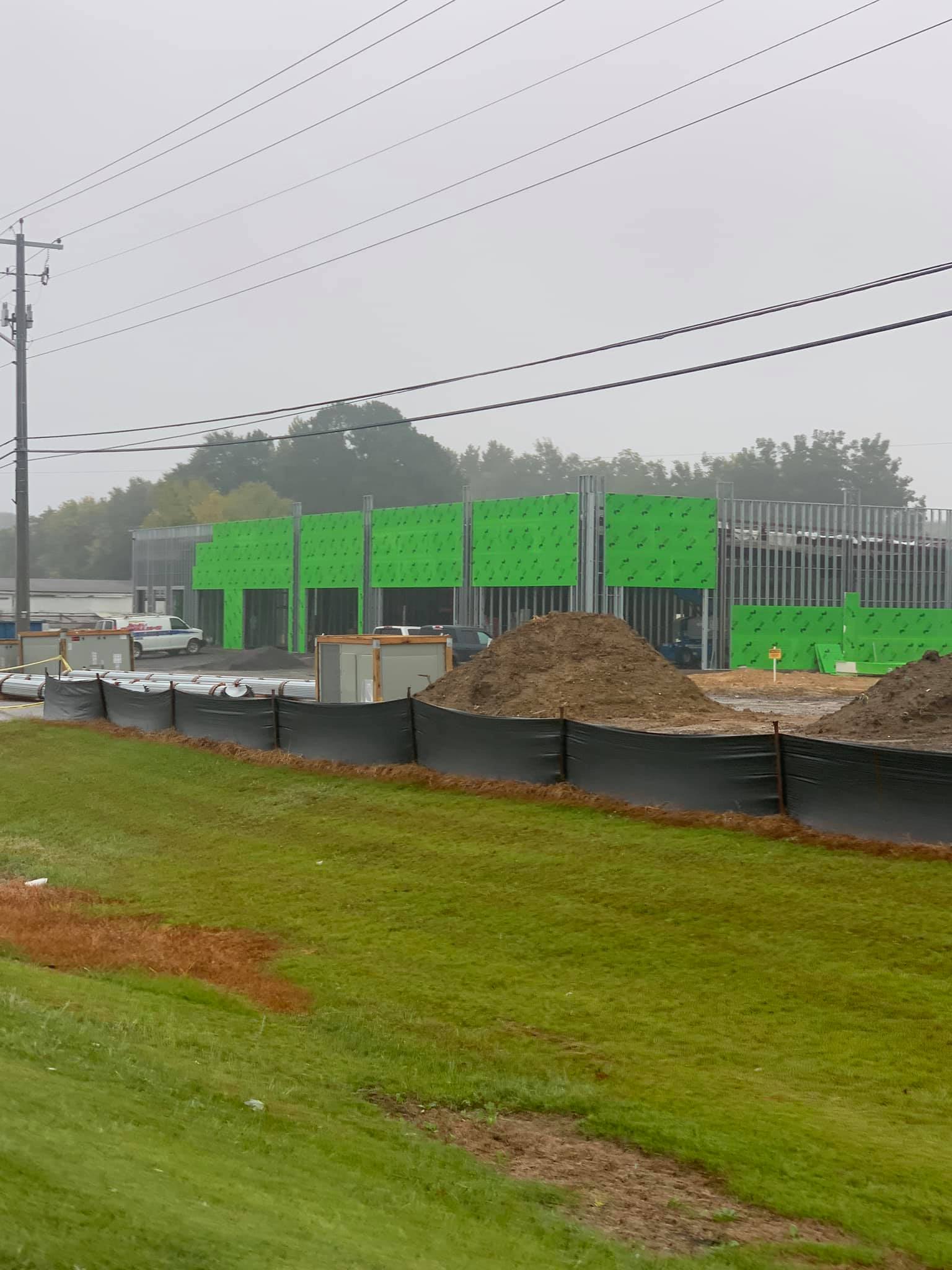 Photo of Construction progress at new strip center development in Albertville, AL 