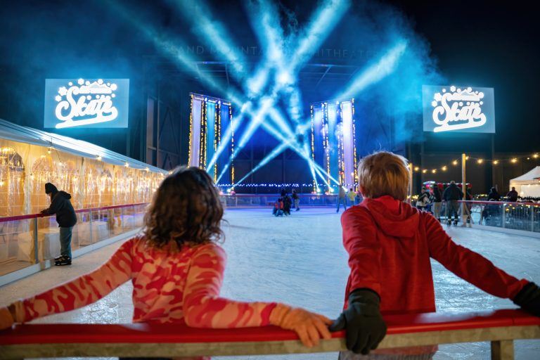 photo of kids ice skating