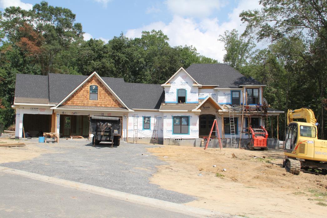A residential building under construction